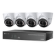 KIT TECLINK VIGI 4X CAMÉRAS 4MP 28MM TOURELLE COULEUR IPC ET NVR 4 CANAUX POE+